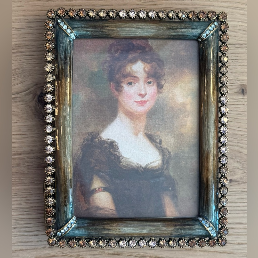 Jay Strongwater Lorraine Stone Picture Frame